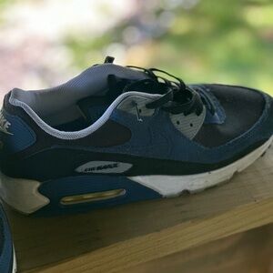 Nike Air Max Blue and Black Sneakers